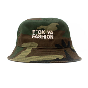 FuckYaFashion.com Hats CAMO "F*CK YA FASHION" BUCKET HAT